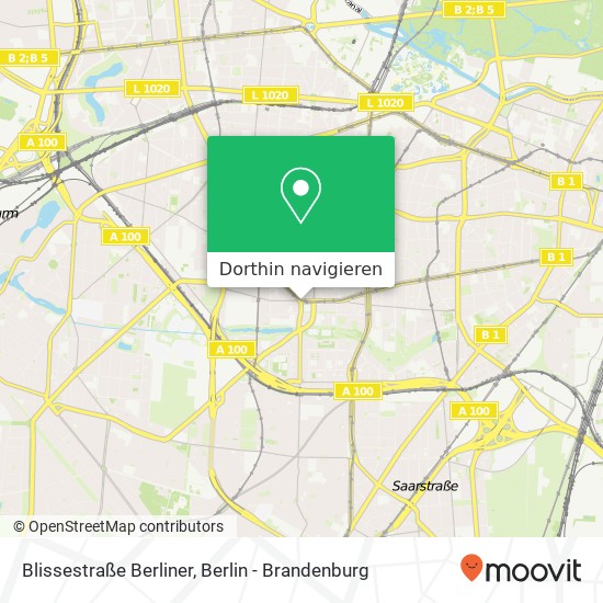 Blissestraße Berliner, Wilmersdorf, 10713 Berlin Karte