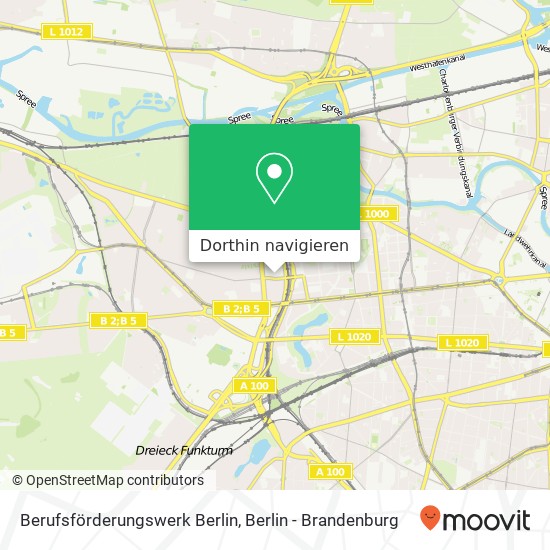 Berufsförderungswerk Berlin Karte