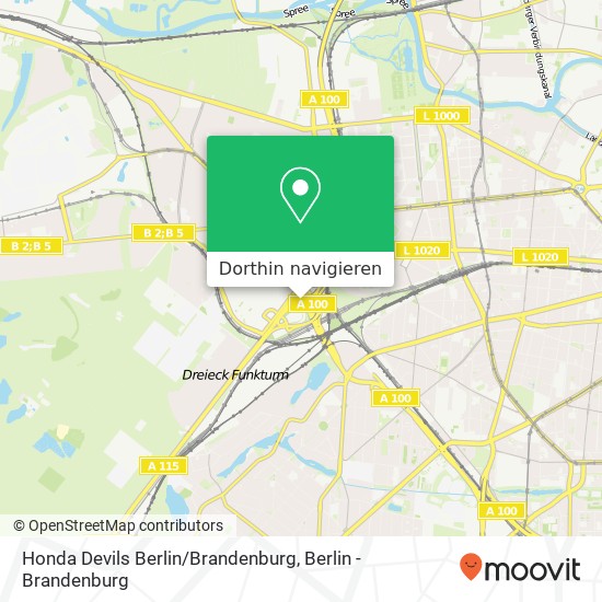 Honda Devils Berlin / Brandenburg, Halenseestraße 47 Karte