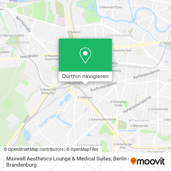 Maxwell Aesthetics Lounge & Medical Suites Karte