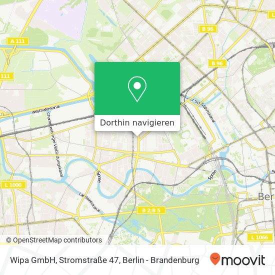 Wipa GmbH, Stromstraße 47 Karte