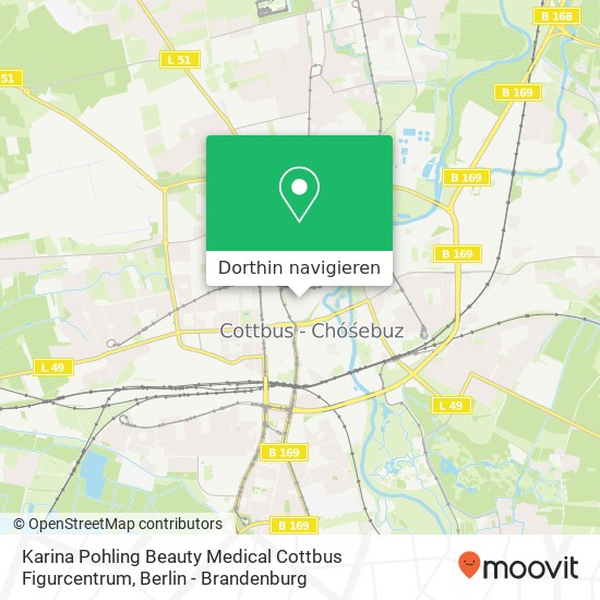 Karina Pohling Beauty Medical Cottbus Figurcentrum, Mühlenstraße Karte