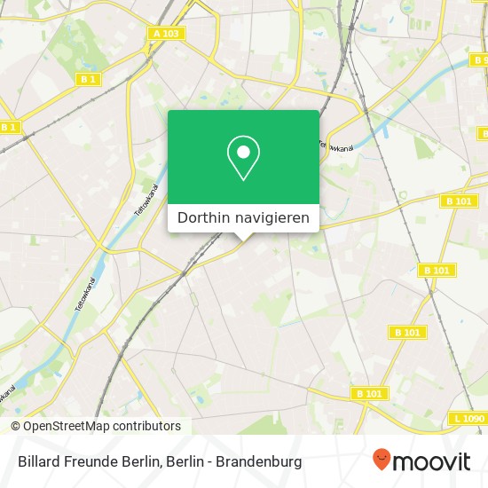 Billard Freunde Berlin Karte