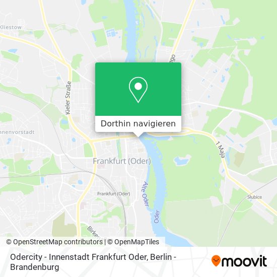Odercity - Innenstadt Frankfurt Oder Karte