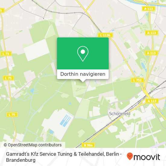 Gamradt's Kfz Service Tuning & Teilehandel, Gockelweg Karte