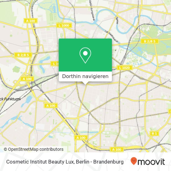 Cosmetic Institut Beauty Lux, Xantener Straße 13 Karte