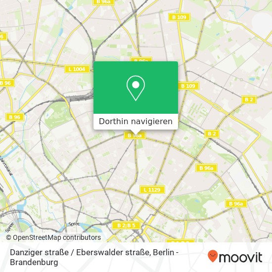 Danziger straße / Eberswalder straße, Prenzlauer Berg, 10435 Berlin Karte