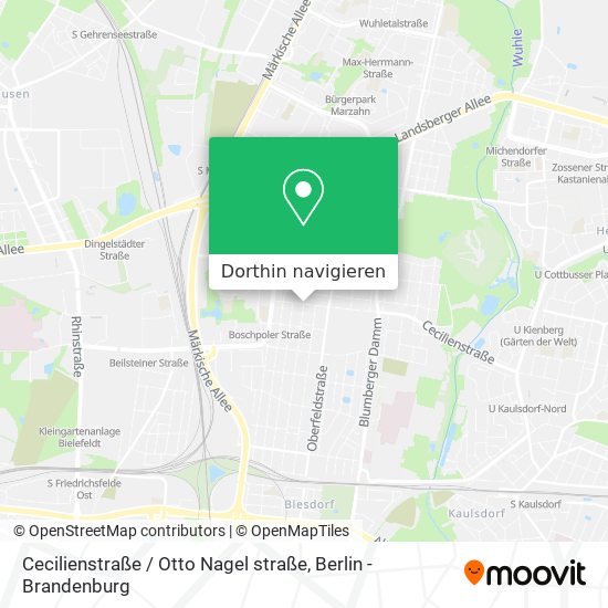 Cecilienstraße / Otto Nagel straße Karte