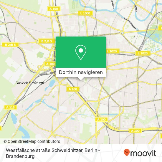 Westfälische straße Schweidnitzer, Halensee, 10709 Berlin Karte