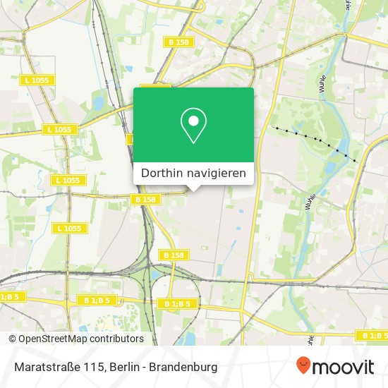 Maratstraße 115, Biesdorf, 12683 Berlin Karte