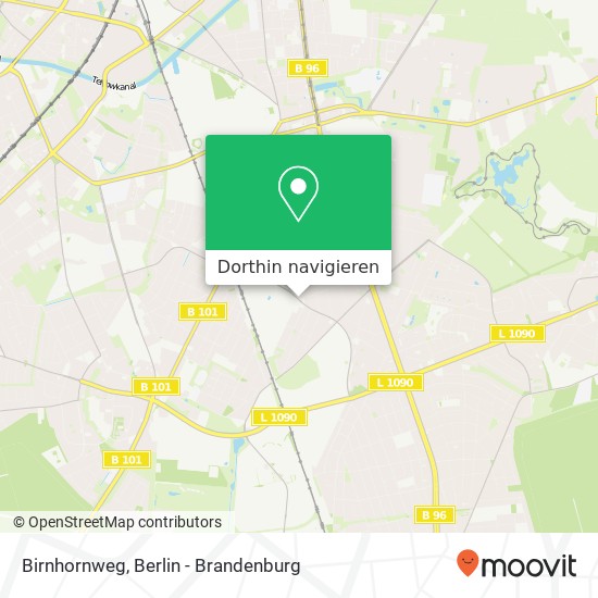 Birnhornweg, Marienfelde, 12277 Berlin Karte