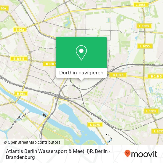Atlantis Berlin Wassersport & Mee(H)R, Coppistraße 11 Karte