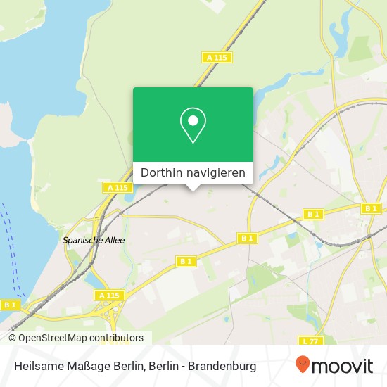 Heilsame Maßage Berlin, Breisgauer Straße 13 Karte