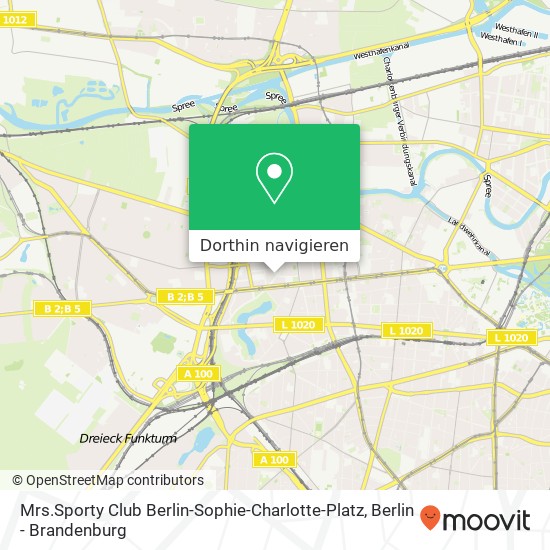 Mrs.Sporty Club Berlin-Sophie-Charlotte-Platz Karte