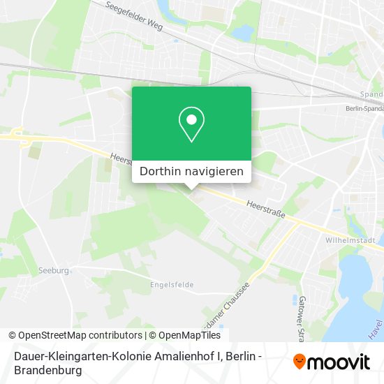 Dauer-Kleingarten-Kolonie Amalienhof I Karte