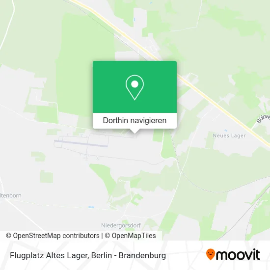 Flugplatz Altes Lager Karte