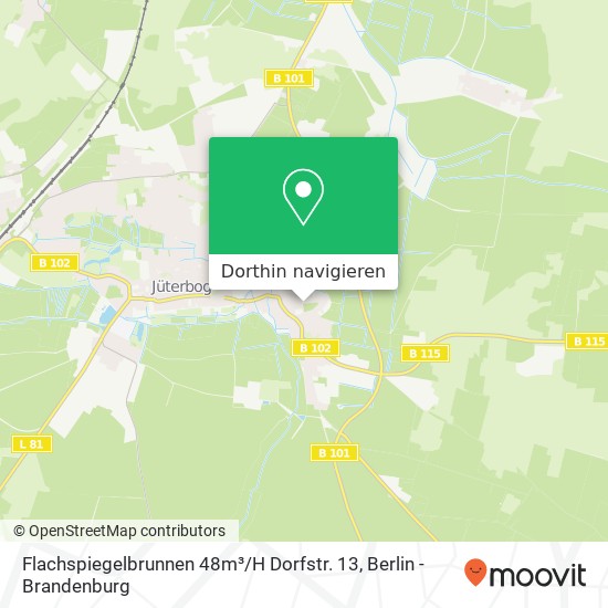 Flachspiegelbrunnen 48m³ / H Dorfstr. 13 Karte