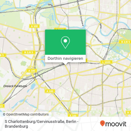 S Charlottenburg / Gervinusstraße Karte