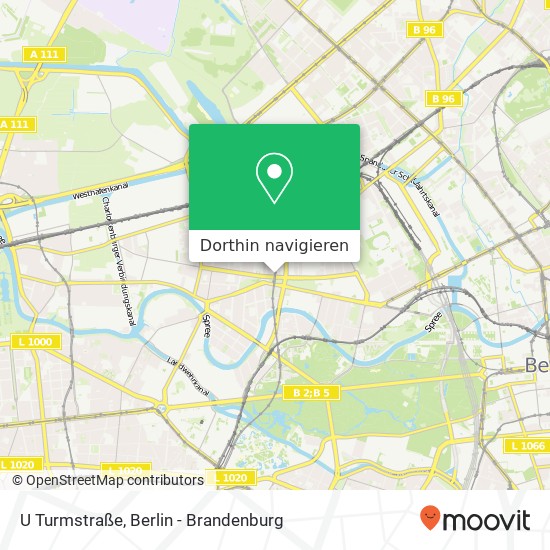 U Turmstraße Karte