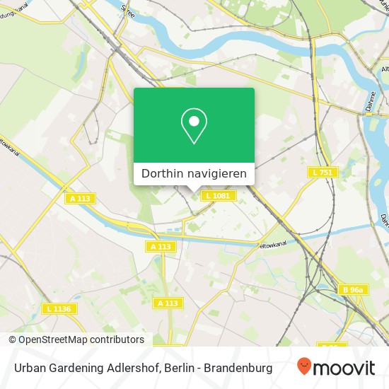 Urban Gardening Adlershof Karte