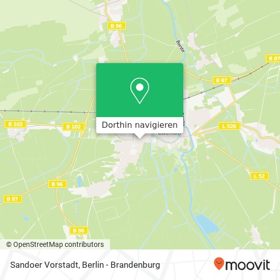 Sandoer Vorstadt Karte
