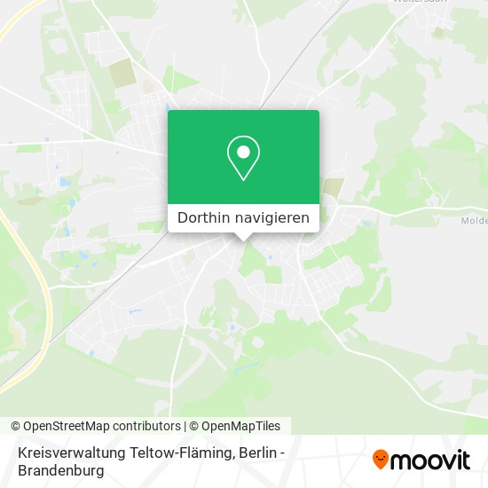 Kreisverwaltung Teltow-Fläming Karte