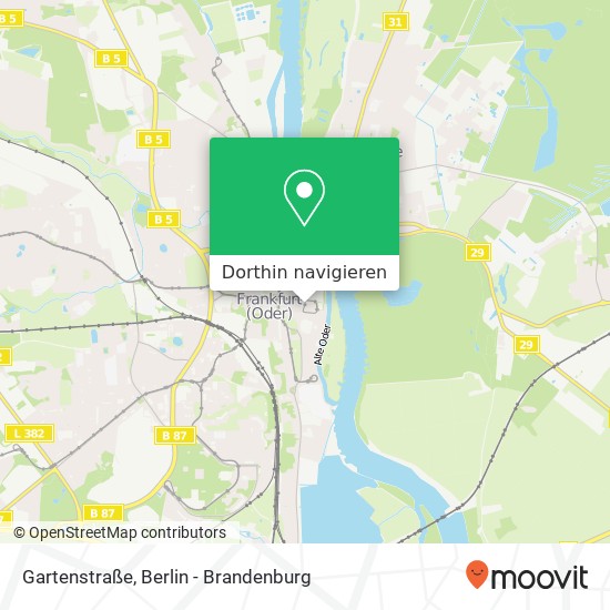 Gartenstraße Karte