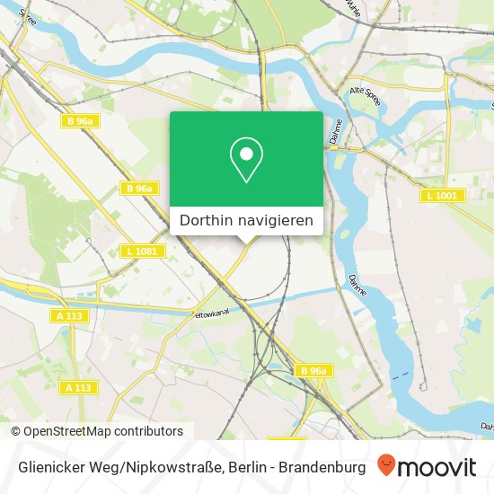 Glienicker Weg/Nipkowstraße Karte