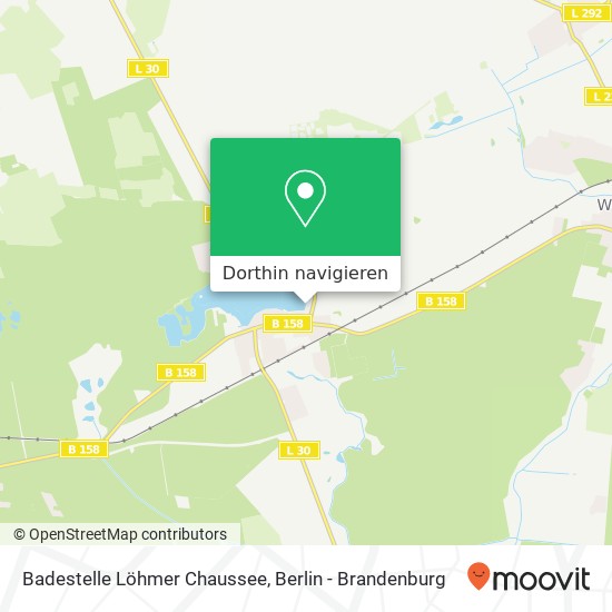 Badestelle Löhmer Chaussee Karte