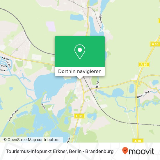 Tourismus-Infopunkt Erkner Karte