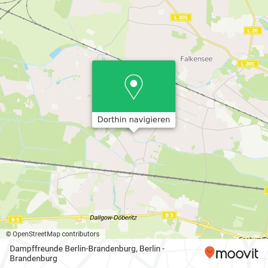 Dampffreunde Berlin-Brandenburg Karte