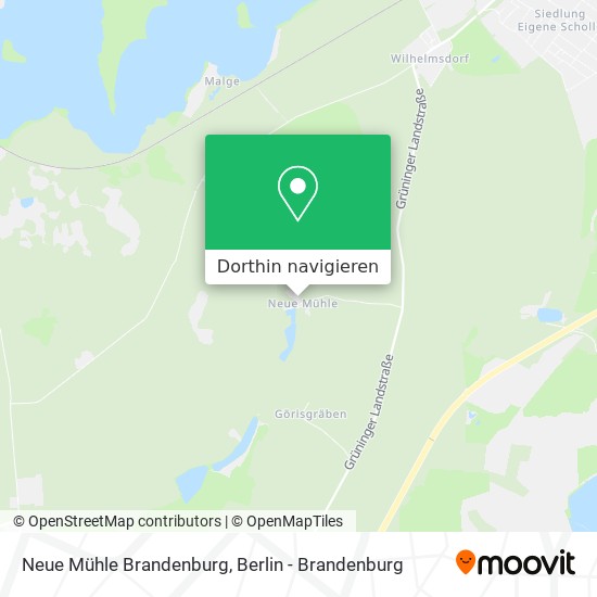 Neue Mühle Brandenburg Karte