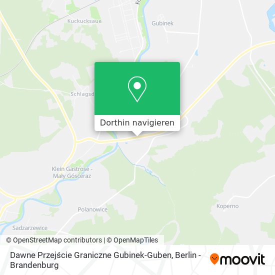 Dawne Przejście Graniczne Gubinek-Guben Karte