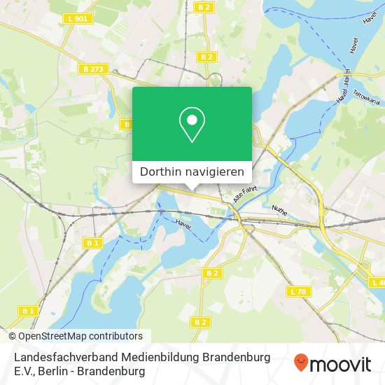 Landesfachverband Medienbildung Brandenburg E.V. Karte