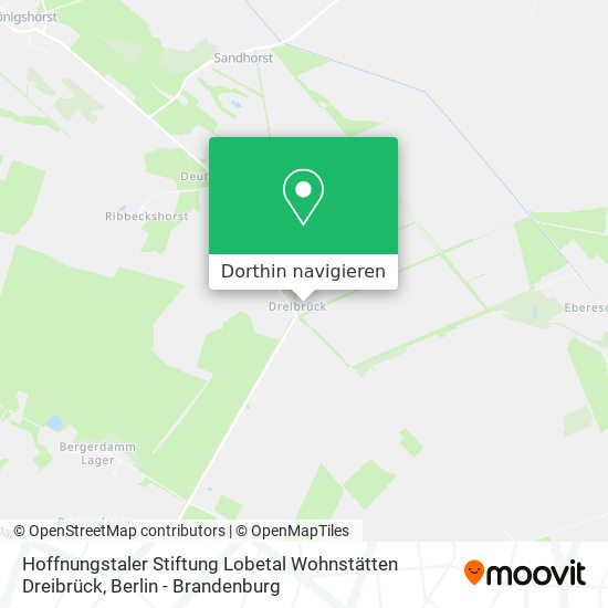 Hoffnungstaler Stiftung Lobetal Wohnstätten Dreibrück Karte