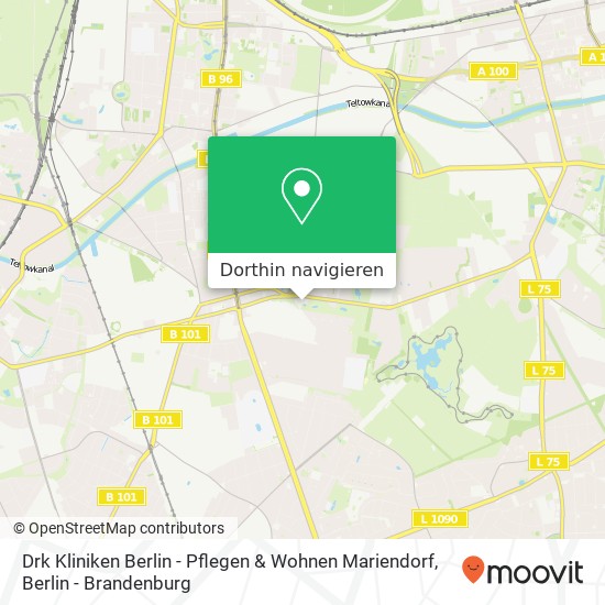 Drk Kliniken Berlin - Pflegen & Wohnen Mariendorf Karte