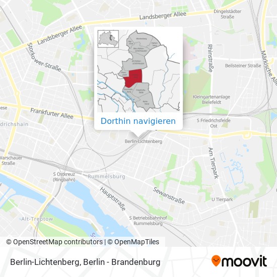 Berlin-Lichtenberg Karte