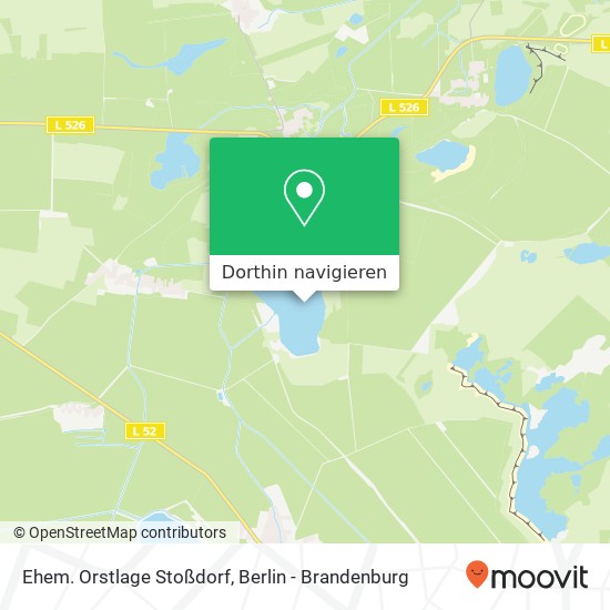 Ehem. Orstlage Stoßdorf Karte