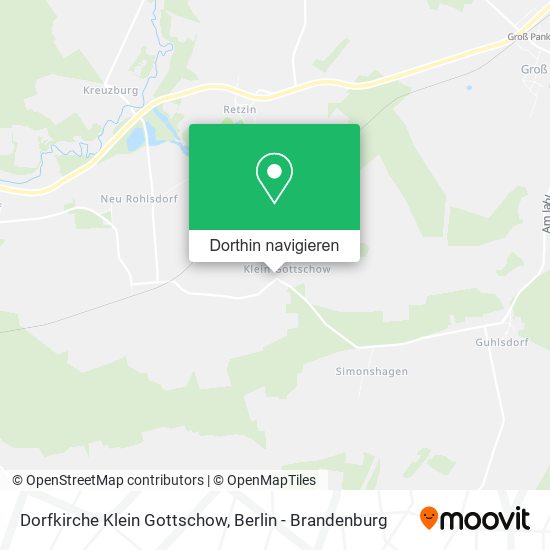 Dorfkirche Klein Gottschow Karte