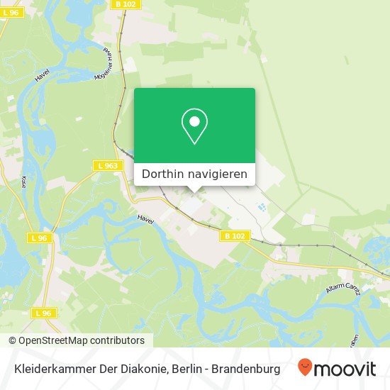 Kleiderkammer Der Diakonie Karte