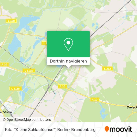 Kita ""Kleine Schlaufüchse"" Karte