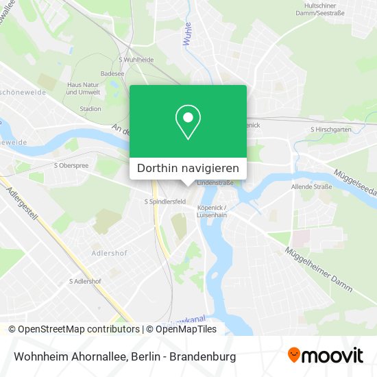 Wohnheim Ahornallee Karte