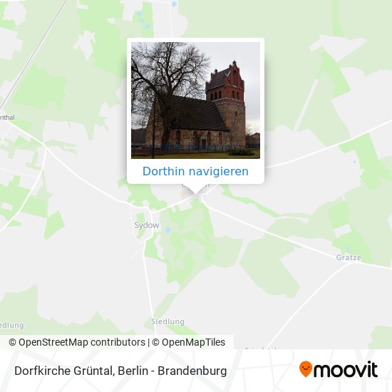 Dorfkirche Grüntal Karte