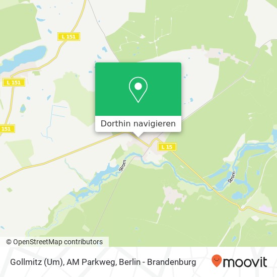 Gollmitz (Um), AM Parkweg Karte