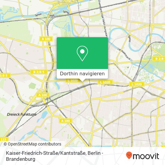 Kaiser-Friedrich-Straße / Kantstraße Karte