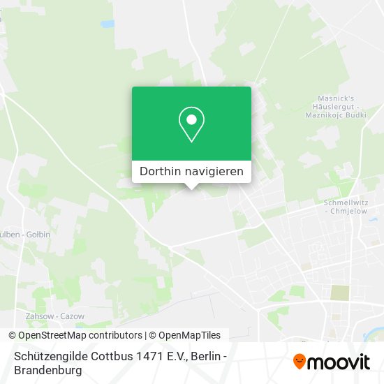 Schützengilde Cottbus 1471 E.V. Karte