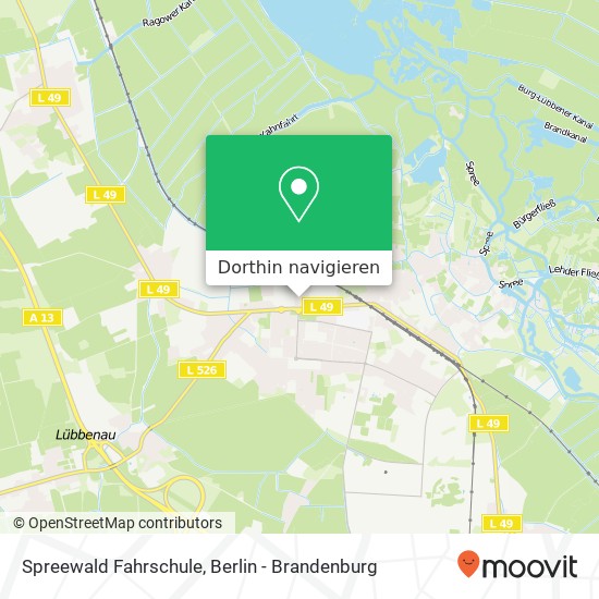 Spreewald Fahrschule Karte