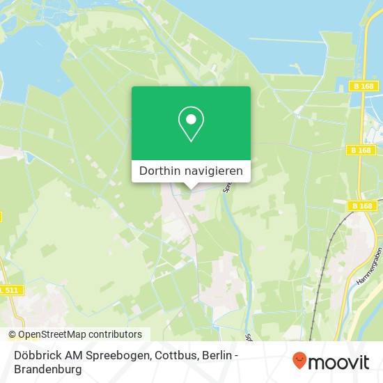 Döbbrick AM Spreebogen, Cottbus Karte