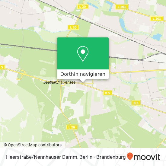 Heerstraße/Nennhauser Damm Karte