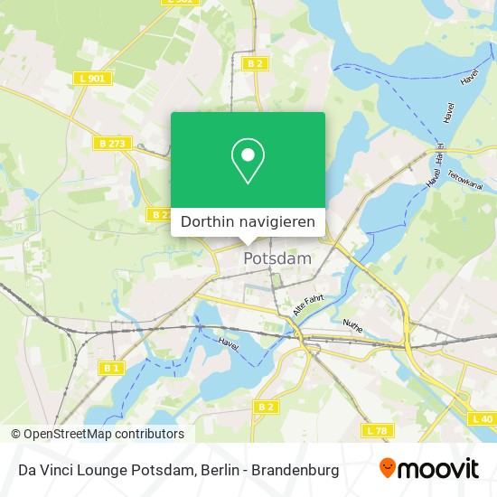 Da Vinci Lounge Potsdam Karte